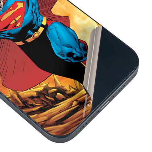 DC Comics Superman Action Pose Art By Jim Lee iPhone 14 Plus Skin